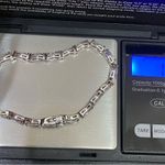 Sterling Silver Vintage FAS 925 Stamped CZ Cubic Zirconia Tennis Bracelet Photo 6