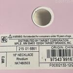 Wild Fable necklace silver flower pendant herringbone fashion jewelry new Sz 16” Photo 2