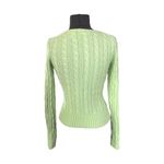 barney's new york  100% Cashmere Cable Knit Sweater Green Vintage Women's Size XS Photo 1