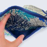 Vera Bradley  Santiago Blue Teal Green Gray Small Little Crossbody Bag $34 Photo 4