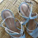 Stuart Weitzman Mariposa Periwinkle Strappy Heels Sandals Women’s Size 9.5 Photo 5