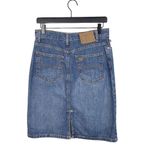 Ralph Lauren Vintage Y2K 2000s Polo Jeans Company  Denim Knee Skirt with Slit 2 Photo 1