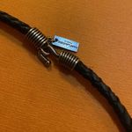 Saint Laurent Victorian Ethnic Enamel & Leather Pendant Collar Necklace Photo 3