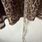 Peach Leopard Print Mesh Maxi Skirt Slit Size M Going Out Party Rock 2010s Brown Size M Photo 4