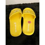 True Religion Bedazzled yellow sunshine  slide sandals 10 Photo 2