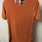 Nike  Dri-FIT Training Shirt Womens Small‎ Copper Athletic Activewear Top Photo 0