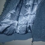 Wild Fable  L Y2K Blue Heaven Shag Teddy Bear Zip Front Satin Lined Jacket Photo 3