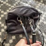 Velvet Mini Backpack Womens Small Gray Black Convertible Straps Purse Bag Casual Photo 5