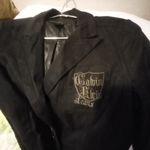 Calvin Klein Jeans  Logo S Cotton Pressed Academia Waist Denim Blazer in Black Photo 6