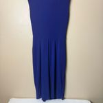 Ralph Lauren Lauren Women’s Royal Blue Cocktail Dress SZ 6 Draped Front Elegant Photo 6