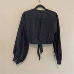 Free People  Gigi Black Tie Front Top Size XS Photo 9
