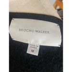 Brochu Walker Draped Collar Wool/ Cashmere Cardigan Sweater in Black Size Medium Photo 5