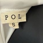 POL Womens‎  White Sheer Boho  Top Sz Small Zipper Closure Photo 7