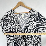 Swimsuits for All Women's Beach Coverup Tunic Plus Sz 14/16 Black White Kaftan Photo 4