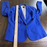 Lane Bryant  Blazer Womens 14 Royal Blue Knit Cotton Stretch Career NEW! Photo 3