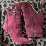 L'Agence Burgundy Lace-Up Boots size 6 Photo 0