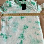 ATM Slub Knit Cotton Kelly Green Tie Dye Long Sleeve Crew Neck Tee NWT Size S White Photo 13