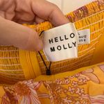 Hello Molly  Orange Floral Maxi Dress L – Tie Strap Boho Vacation Resortwear NWT Photo 4