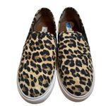 Steve Madden Womens 7.5 Safary Sneakers Leopard Print Slip On Flat Shoes Photo 0