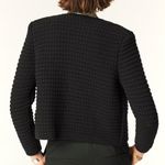 Ba&sh  Bash Gaspard Tweed Cardigan Sweater Black Size Small Photo 2