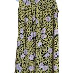 Southern Stitch Sz Small Multicolor Floral Animal Print Metallic Mock Neck Dress Photo 0
