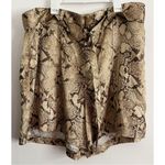 Banana Republic • NWT 100% Silk Snake Print Shorts with Belt Photo 1