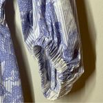 Ann Taylor 🏷️  Petite Floral Striped Puffy Sleeve Peplum Cotton Top SP Small Photo 2