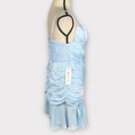 Bardot Quinn Ruched Minidress Women's Sz 6 Sky Blue Sleeveless NWT Photo 5