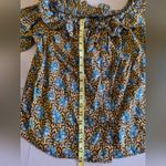 J.Crew  Off the Shoulder Ratti Elephant Print Top long sleeve size 14 Photo 10
