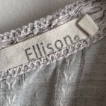 Ellison Gray Vertical Striped Short Sleeve Blouse Photo 2