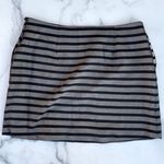 Harvey Faircloth striped cotton and silk-organza layered mini skirt size 10 M Photo 5