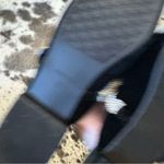 Birdies Swan Almond Toe Black Velvet Crystal Bracelet Slide Mule Size 9 Photo 5