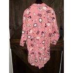 Disney Walt  World VTG Sleepwear Women's Medium Minnie Mouse Pink Dress Nightgown Photo 5