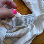Abercrombie & Fitch ivory long sleeve ribbed bodysuit size large Photo 2