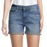 DL1961 Cecilia classic mid rise distressed denim jean shorts Photo 0
