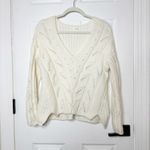 Anthropologie V-Neck Sweater Pullover Chunky Knit Jumper Size XS Photo 1