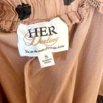 Polka Dot Tan Flowy Wide Leg Pants Photo 1