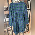 Vintage Tigger Disney Parks fleece nightgown tartan dress applique embroidered Blue Size L Photo 3