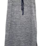 Woolworths Cotton Navy Stripe Drawstring Midi Skirt Size L Photo 0