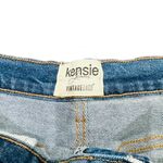 Kensie Jeans Vintage Luxe High Rise Shorts Light Wash Blue Denim Jean Shorts w/P Photo 4