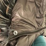 Laundry by Shelli Segal Quilted Puffer Coat Faux Fur Hood Coffee/Brown Medium Photo 11