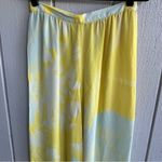 Christian LaCroix  Silk Vintage Abstract Print Palazzo Pants Yellow Blue Pink Photo 6