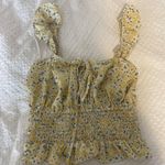 She & Sky yellow floral top Photo 1