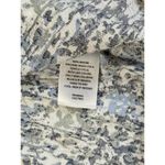 Caslon Women’s  Blue Floral Donny Flutter Short Sleeve VNeck Blouse Sz M Photo 2