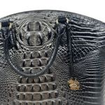 Brahmin  Large Duxbury Satchel Bag Nocturnal Melbourne Black Leather Croc Photo 6