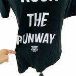 Victoria's Secret Victoria’s Secret Black “Rock The Runway Graphic Short Sleeve Tee Shirt M/L Photo 1
