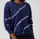 Athleta  Sundown Tie Dye Crewneck Cotton Sweatshirt Small Photo 0