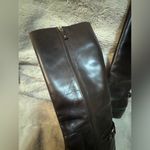 Etienne Aigner  Legacy Riding Boot Chocolate Brown Leather Size 6M Photo 5