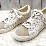A New Day Madison White Animal Print Faux Suede Sneakers 9.5 Photo 0