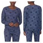 Disney  Women's Wizarding World of Harry Potter‎ Embossed Knit Top Blue Size 2XL Photo 1